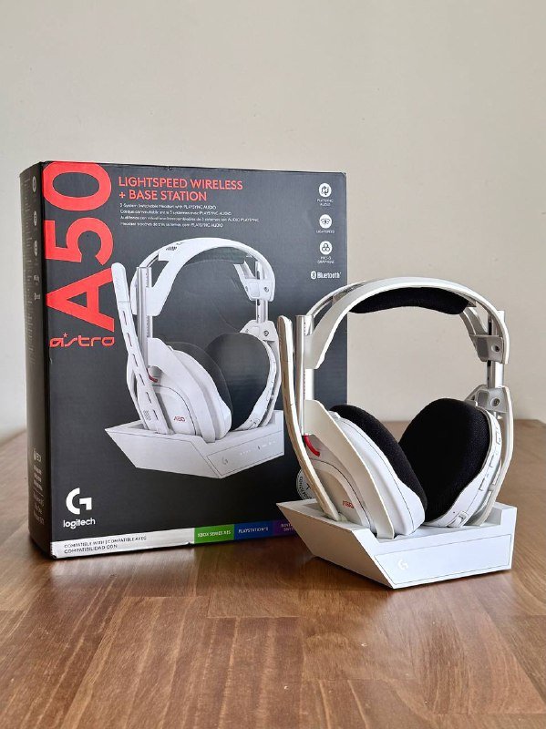 Игровая гарнитура Logitech Astro A50 белая