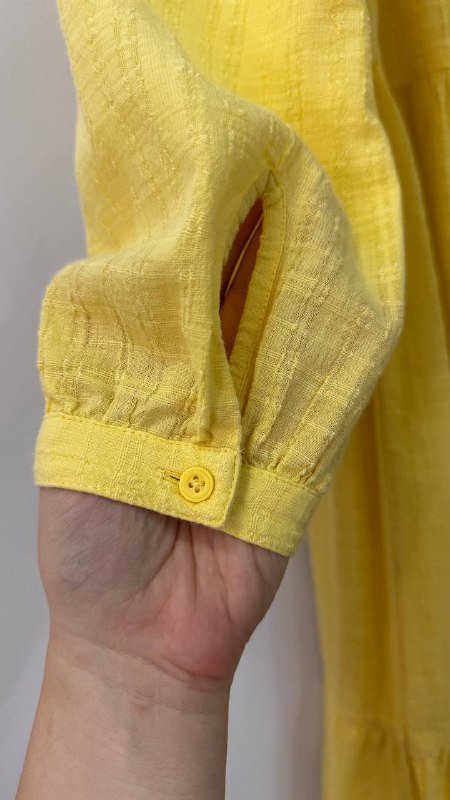 Платье хлопковое желтое L-XL 4