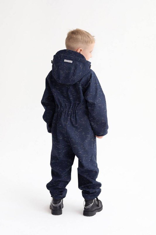 Комбинезон софтшел Детский тёмно-синий 122-128
