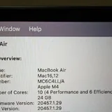 MacBook Air M4 24GB 512GB 4