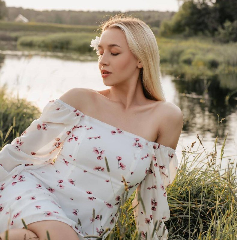 Платье летнее белое в цветочек 2