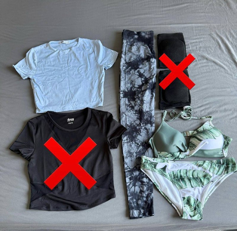 платья, футболки, лосины, купальник, рубашки, джинсы, свитшот, брюки, топы, юбки, курточки, кеды, тапочки, сумки 2