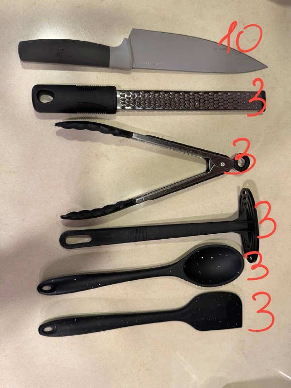 Фильтр для воды, клеенка, сотейник, ножи и кухонные принадлежности 6