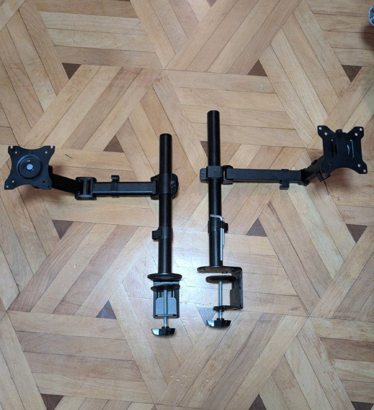 Мониторы BenQ gw2480e 24' x2, кронштейны VESA x2 2