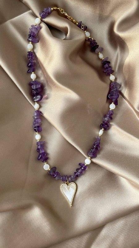 Ожерелья и браслеты из натуральных камней, серебра и стали 4