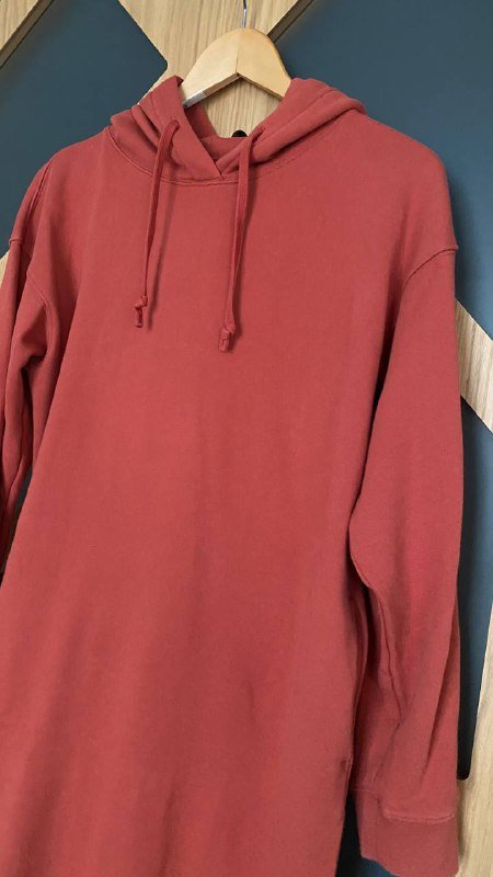 Платье-худи Uniqlo красное женское 2