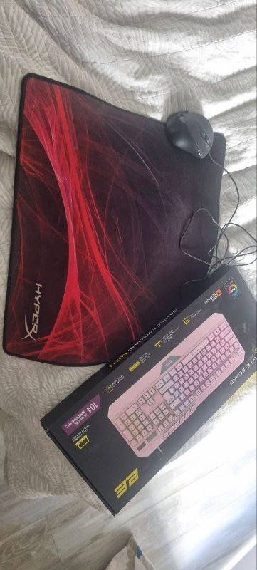 Клавиатура, офисная мышь, коврик 2