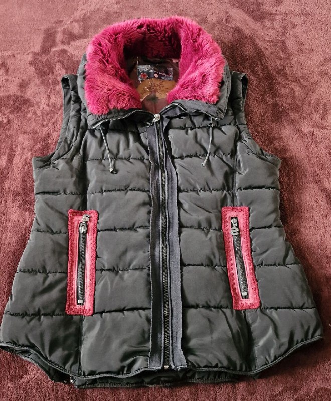 Куртка-жилет с отделкой из искусственного меха Desigual 9