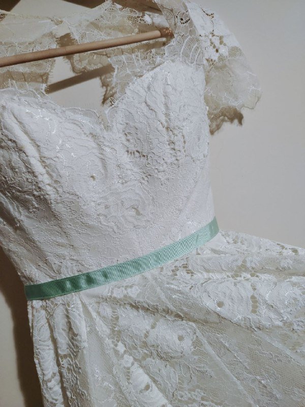 Свадебное платье ажурное размер 42 2