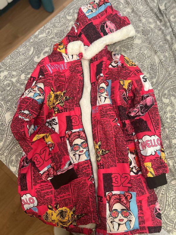 Детская куртка с теплой подкладкой на осень 5