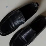 Чёрные туфли, текстильные и кожаные лоферы 7