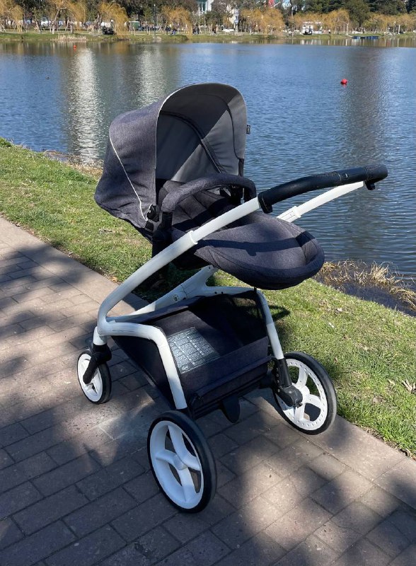 Коляска 4BABY COSMO 2в1 с блоками и москитной сеткой 4