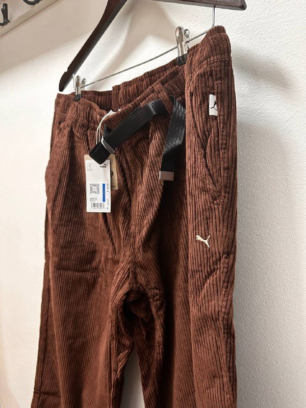 Брюки PUMA Mmq Corduroy Pants Brown размер XL