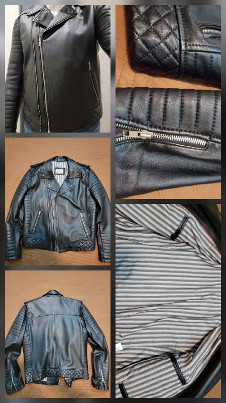 Кожаная куртка мужская