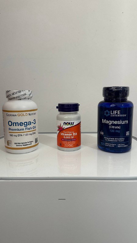 Омега 3, Витамин д, Магний цитрат