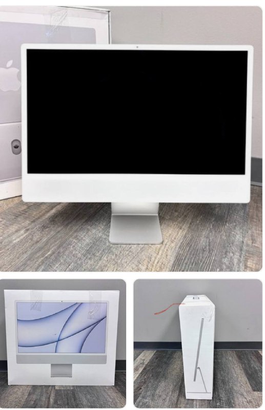 iMac M1 2021 Silver с мышкой и клавиатурой