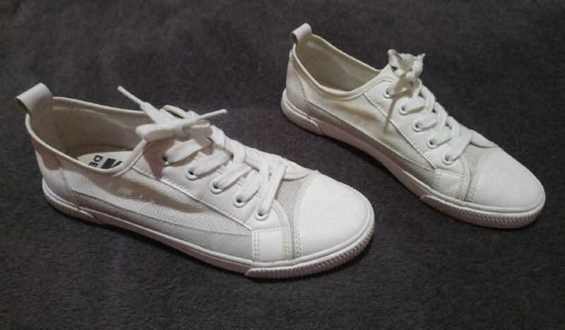 Кроссовки кеды Denim Keddo белые размер 37