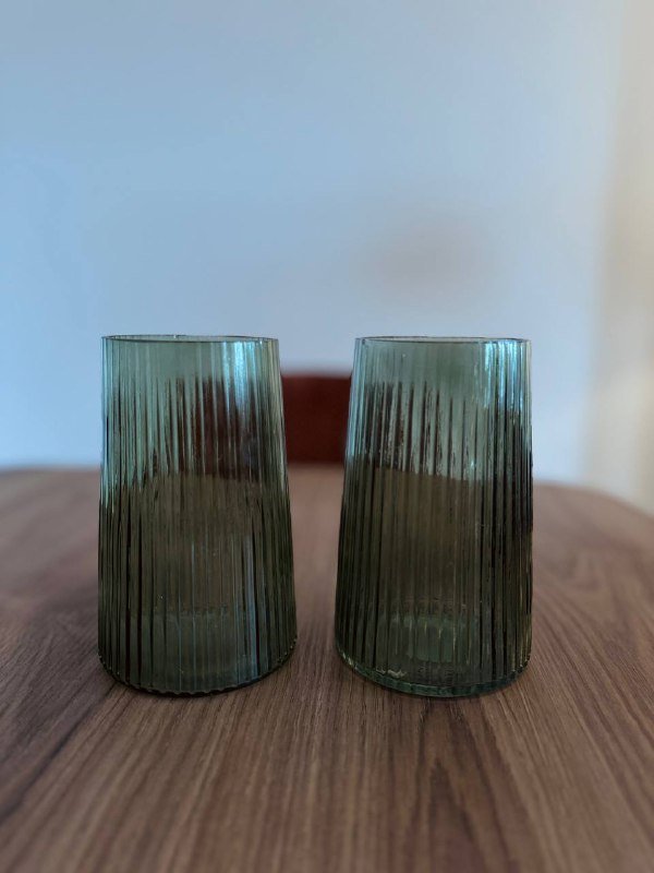 вазы jysk зелёные 2 шт