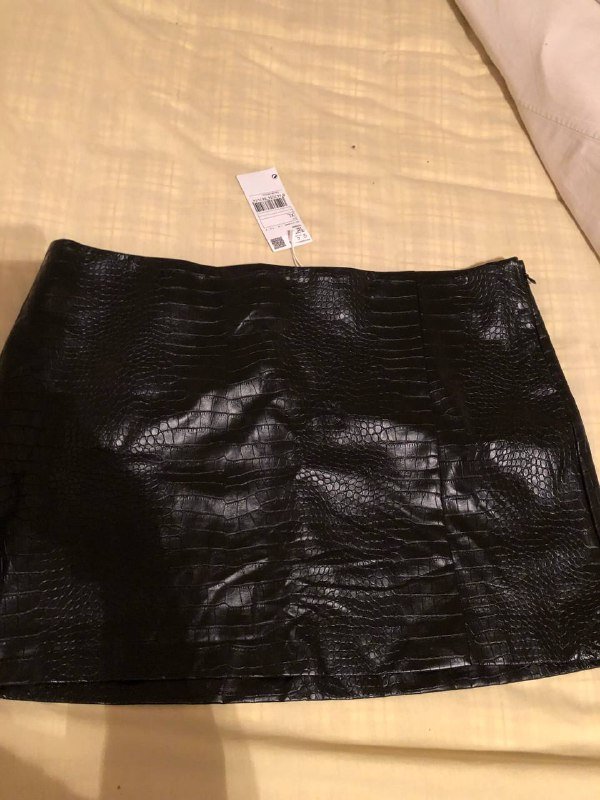 Юбка кожаная