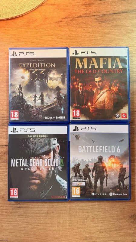 Mafia, Expedition 33, Metal Gear Solid, Battlefield 6 PS5 игры