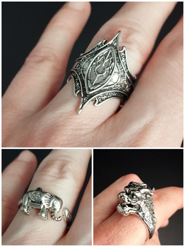 Кольца из бижутерного сплава