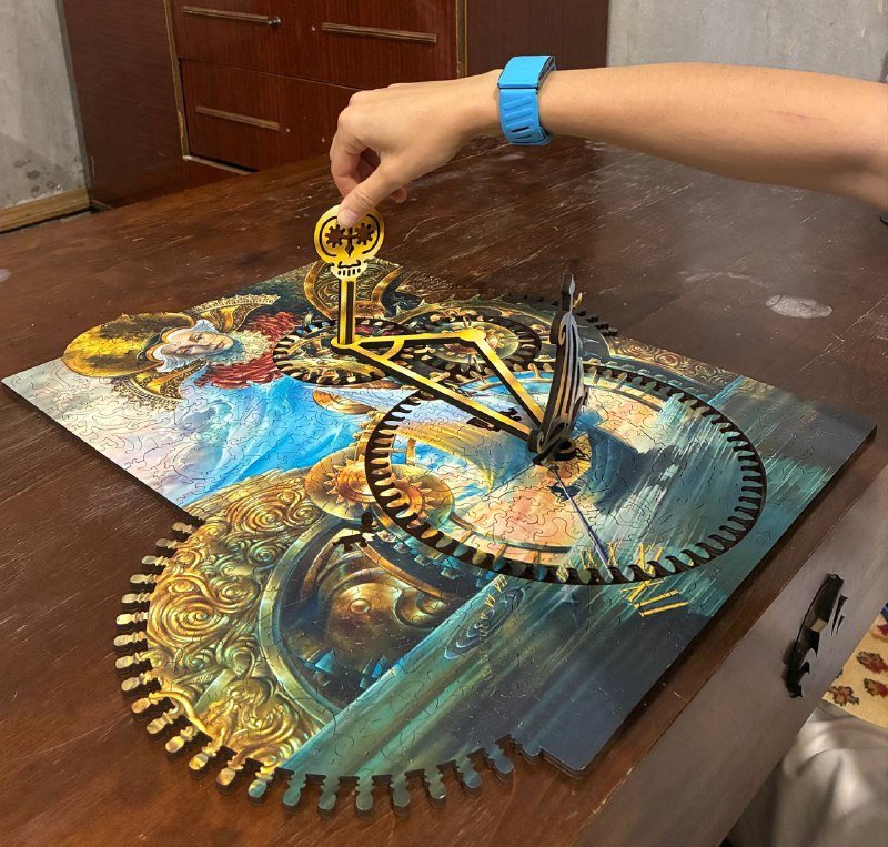 Деревянные пазлы DAVICI: Купание красного коня, Цветы и плоды, Часовщик 5