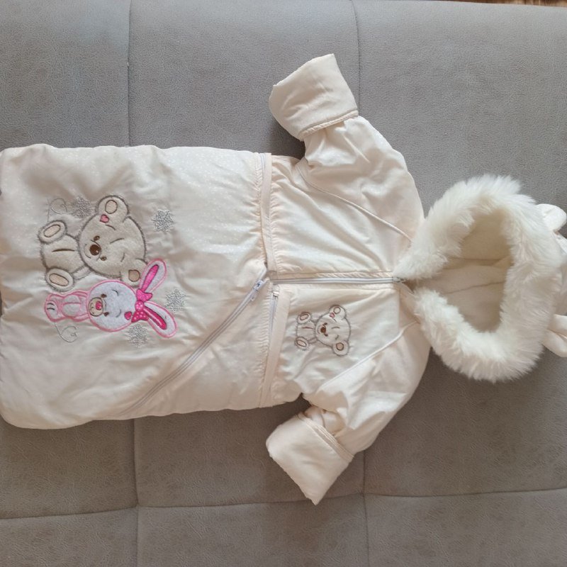 Зимний конверт-комбинезон для детей 0-2 лет 4
