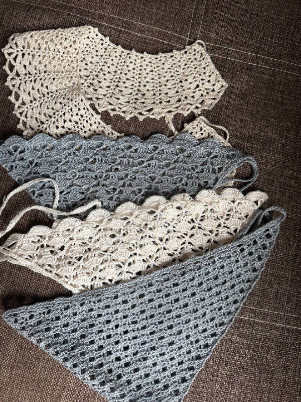 Косыночки, Воротник вязанные крючком 3