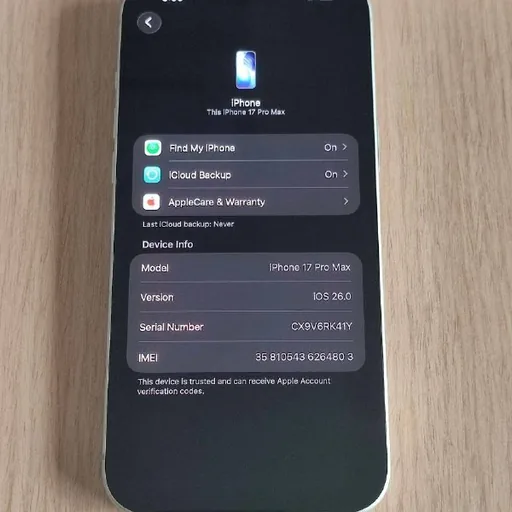 iPhone 17 Pro Max 256 GB