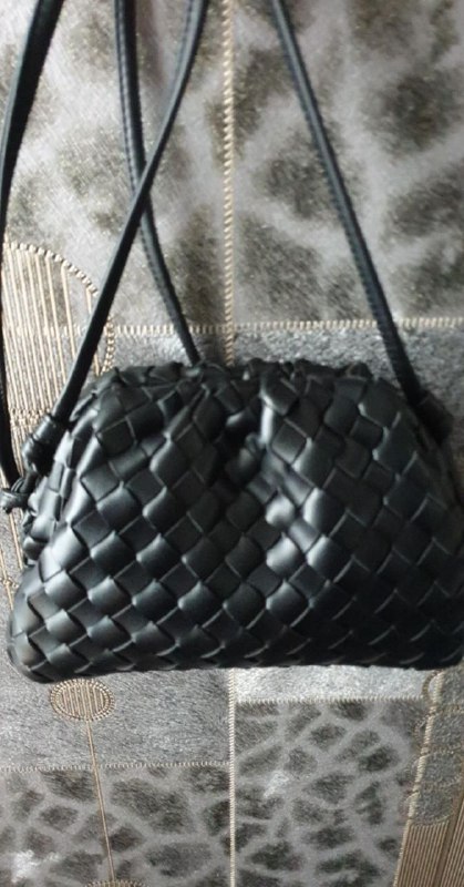 Bottega Veneta mini black pouch