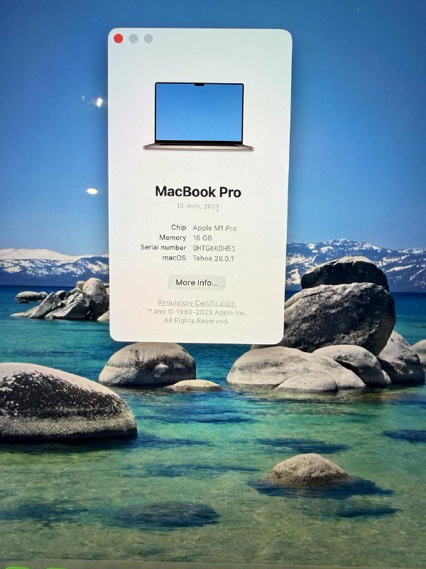 MacBook Pro 16” M1 Pro 16GB 1TB Space Gray 7