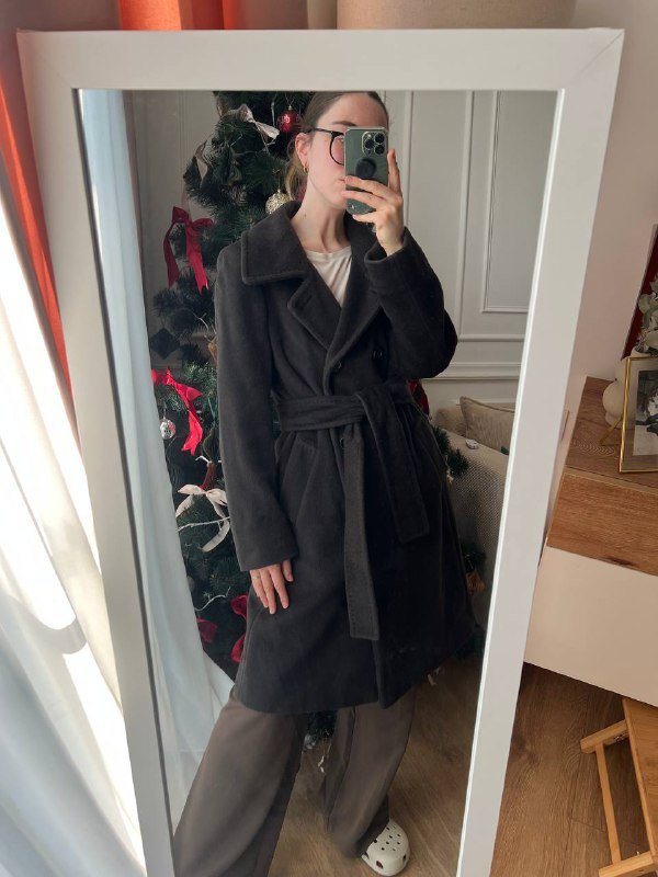 Пальто Marella шоколадного цвета S-M