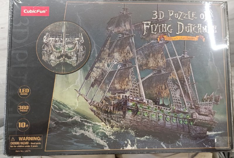 Лего конструктор КубикФан 3D пазл Пиратский корабль