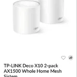 Меш-система TP-Link Deco X10 Wi-Fi 6 2 блока AX1500 1