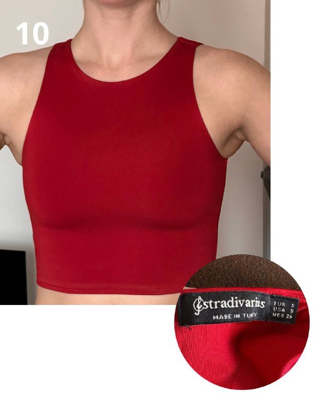 Мягкие шорты, велосипедки, комплект топ и лосины, топ Stradivarius 5