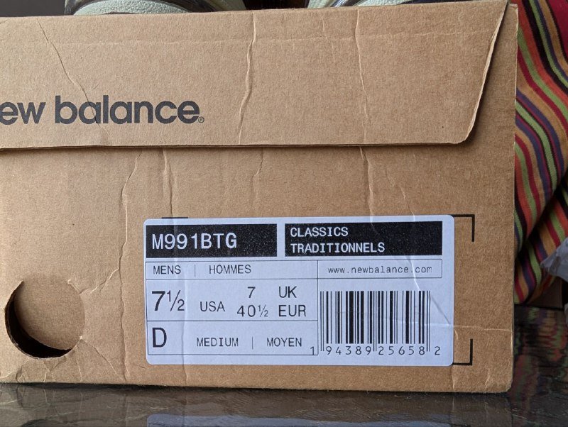 Кроссовки New Balance 991 Gentlemen's Best Pack 6