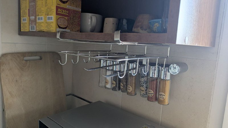 Подвесной кухонный органайзер для чашек и полотенец 2