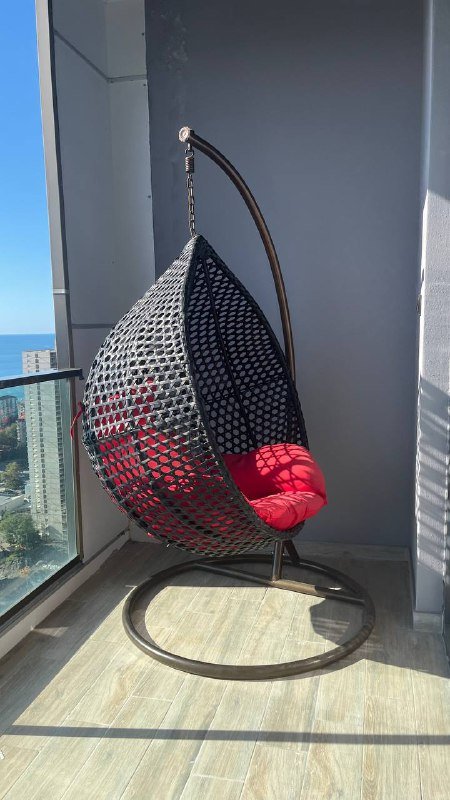 Кресло-кокон с подушкой для балкона и сада 3