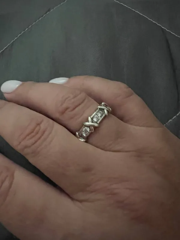 Серебряное кольцо Tiffany 1
