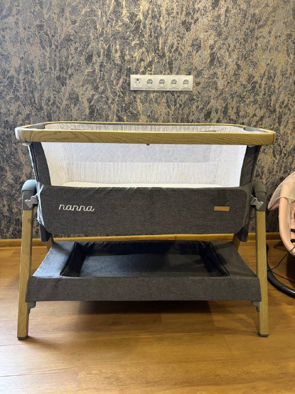 Детская кроватка KikkaBoo Nanna с матрасом и сеточкой