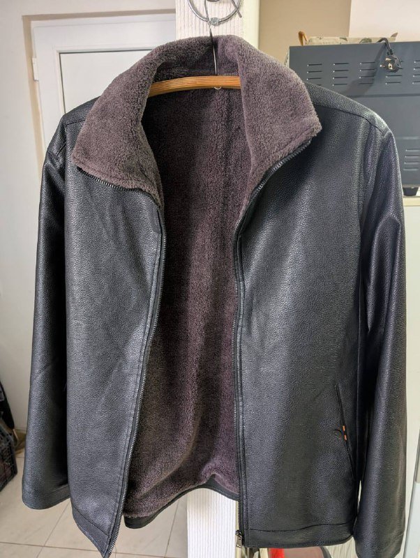 Кожаная куртка искусственная кожа размер XL 4