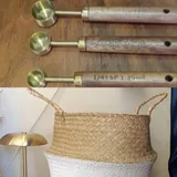Massager, frying pan, organizers, measuring spoons, basket, stand, stockings, scales 3