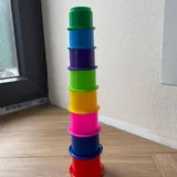 Развивающая игрушка, стаканчики-пирамидка 2