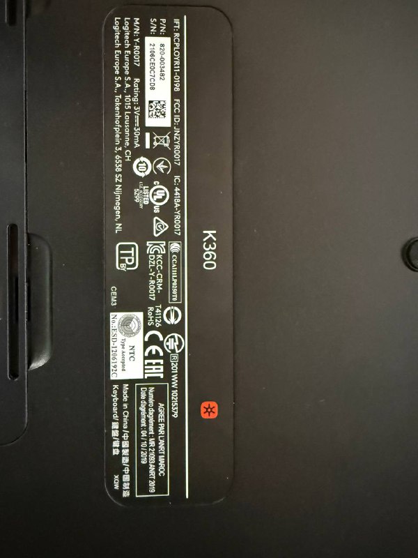 Logitech K360 keyboard, good condition, box included 2