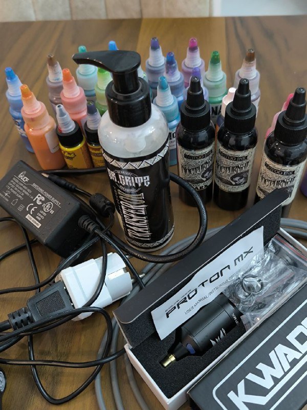 Тату оборудование полный набор для работы 5