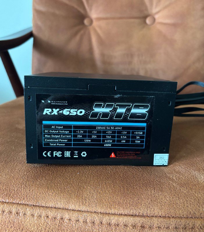 Блок питания Raidmax RX-650 XTB, оптический патч-корд SC/UPC 20м