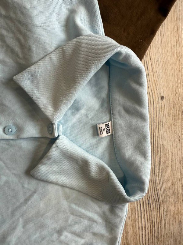 Поло Uniqlo два коричневое и голубое 2