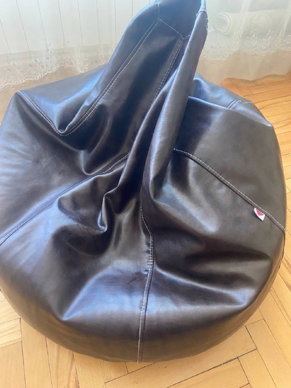 Пуф кожаный новый большой 2