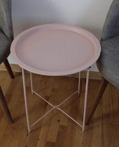 Столик jusk черный и розовый