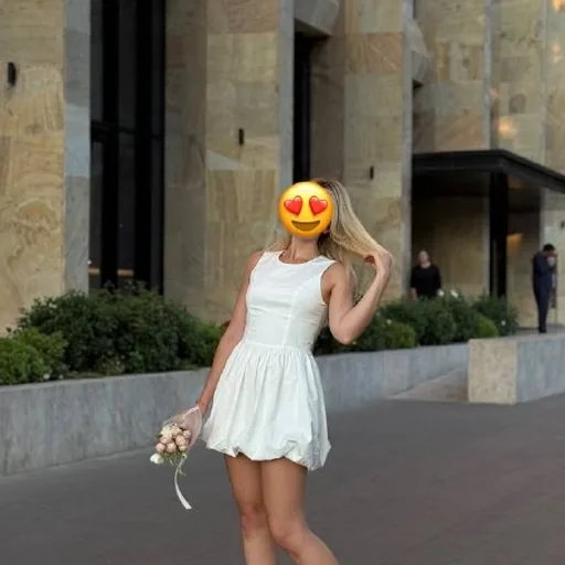 Белое платье азиатского бренда
